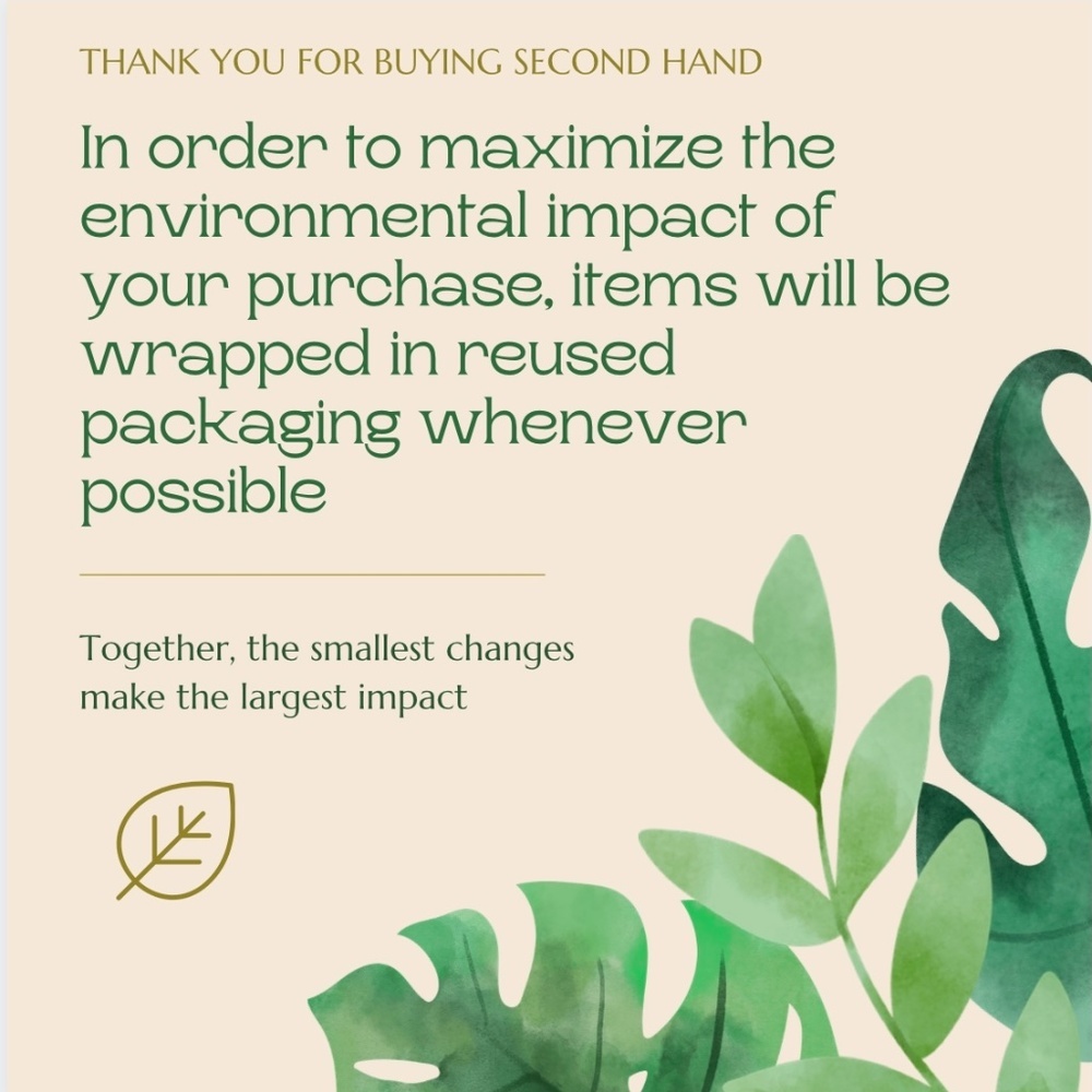 Thank you for your impact on the environment